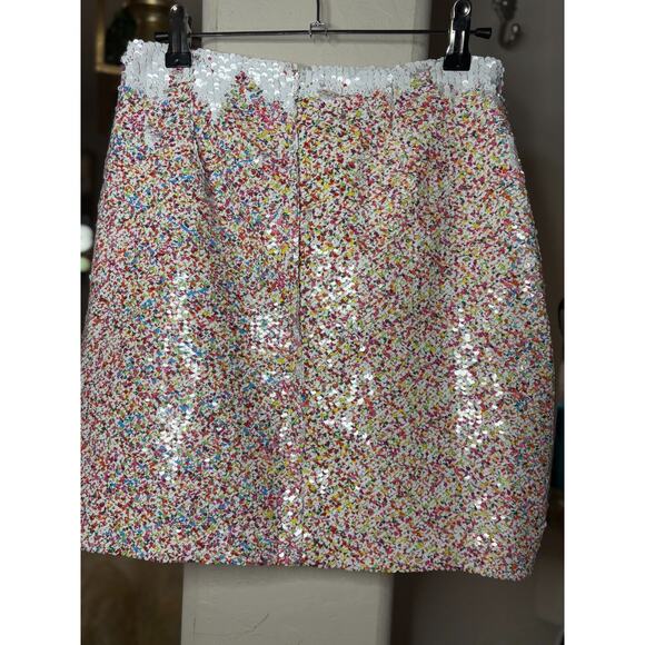 Endless Rose Confetti Sequin Mini Skirt Size Small - Picture 4 of 7